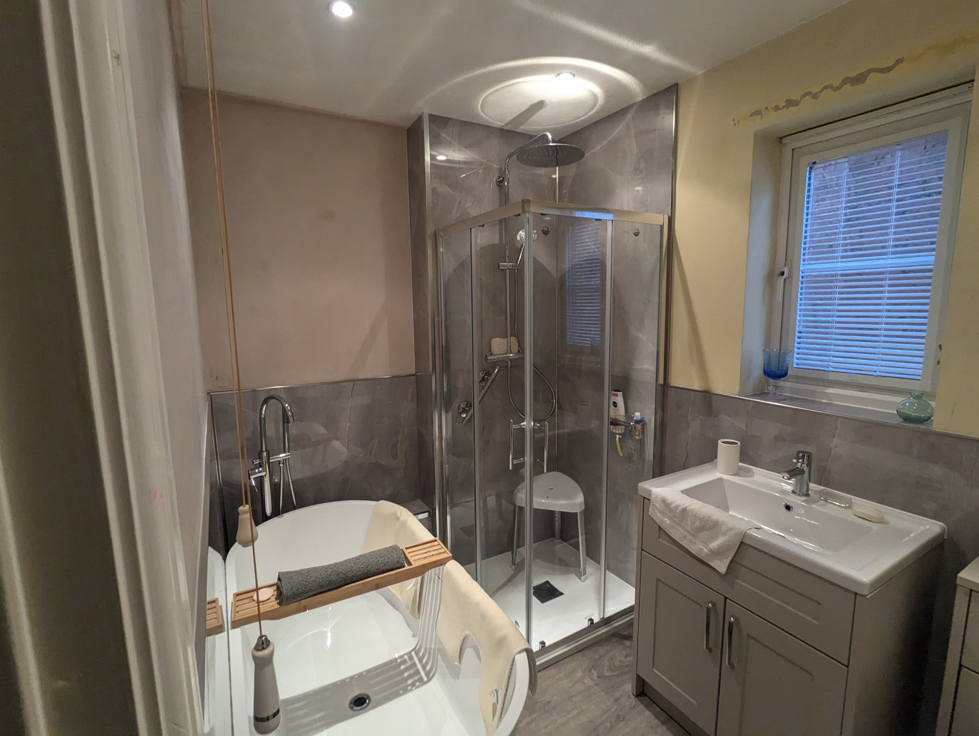 Luxury bathroom renovation completed by Central One in Nuneaton